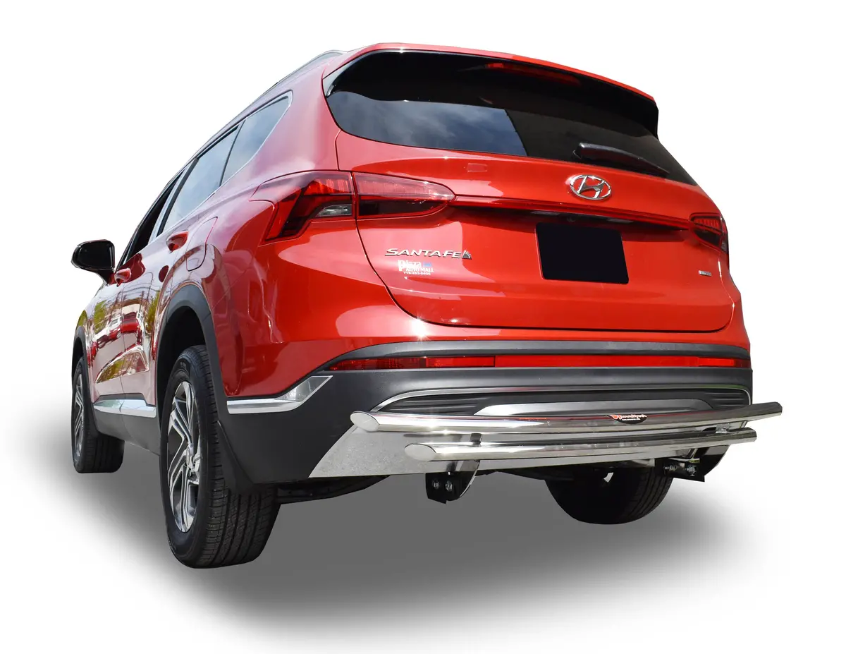Rear Double Layer Bumper Guard (Dl13) Fits Hyundai Santa Fe 2022-2024 1