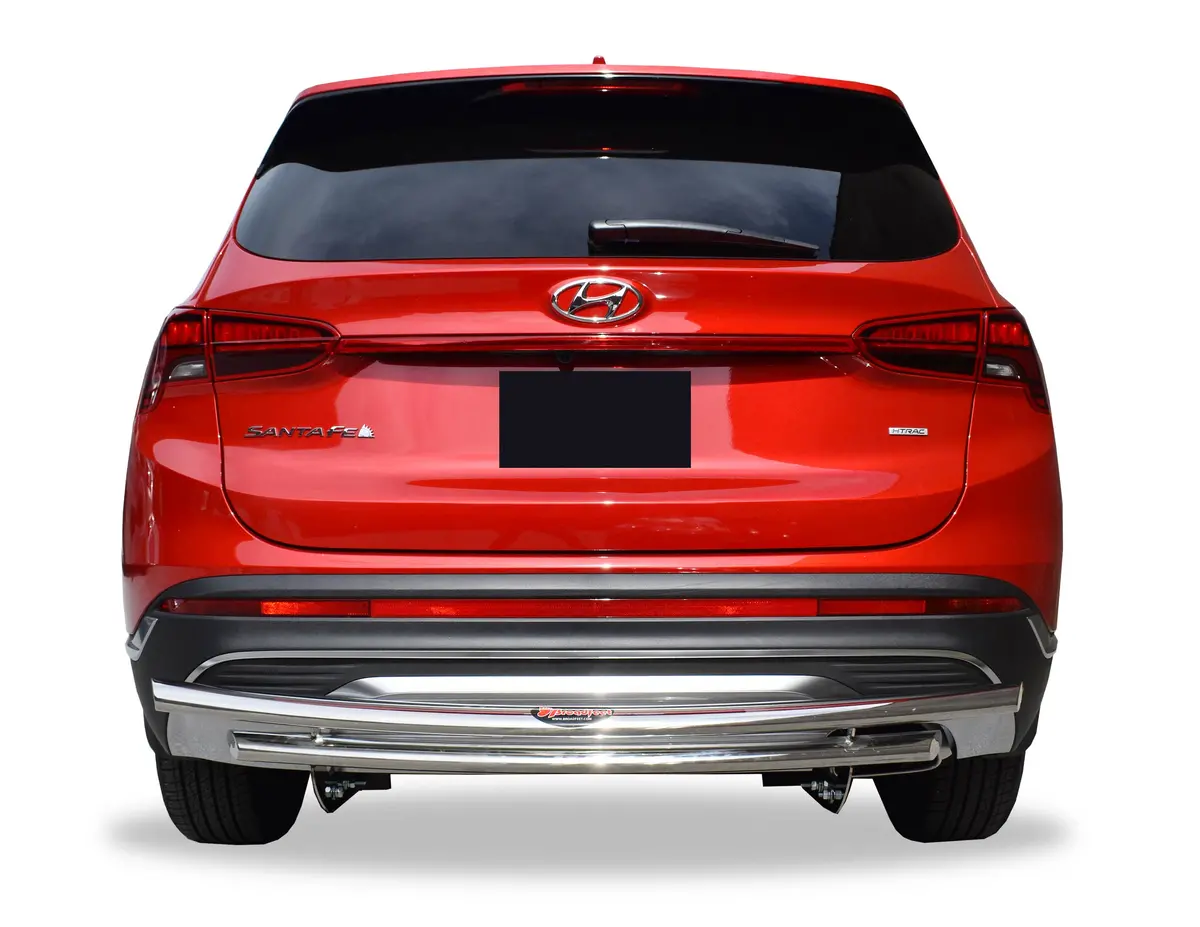 Rear Double Layer Bumper Guard (Dl13) Fits Hyundai Santa Fe 2022-2024 2