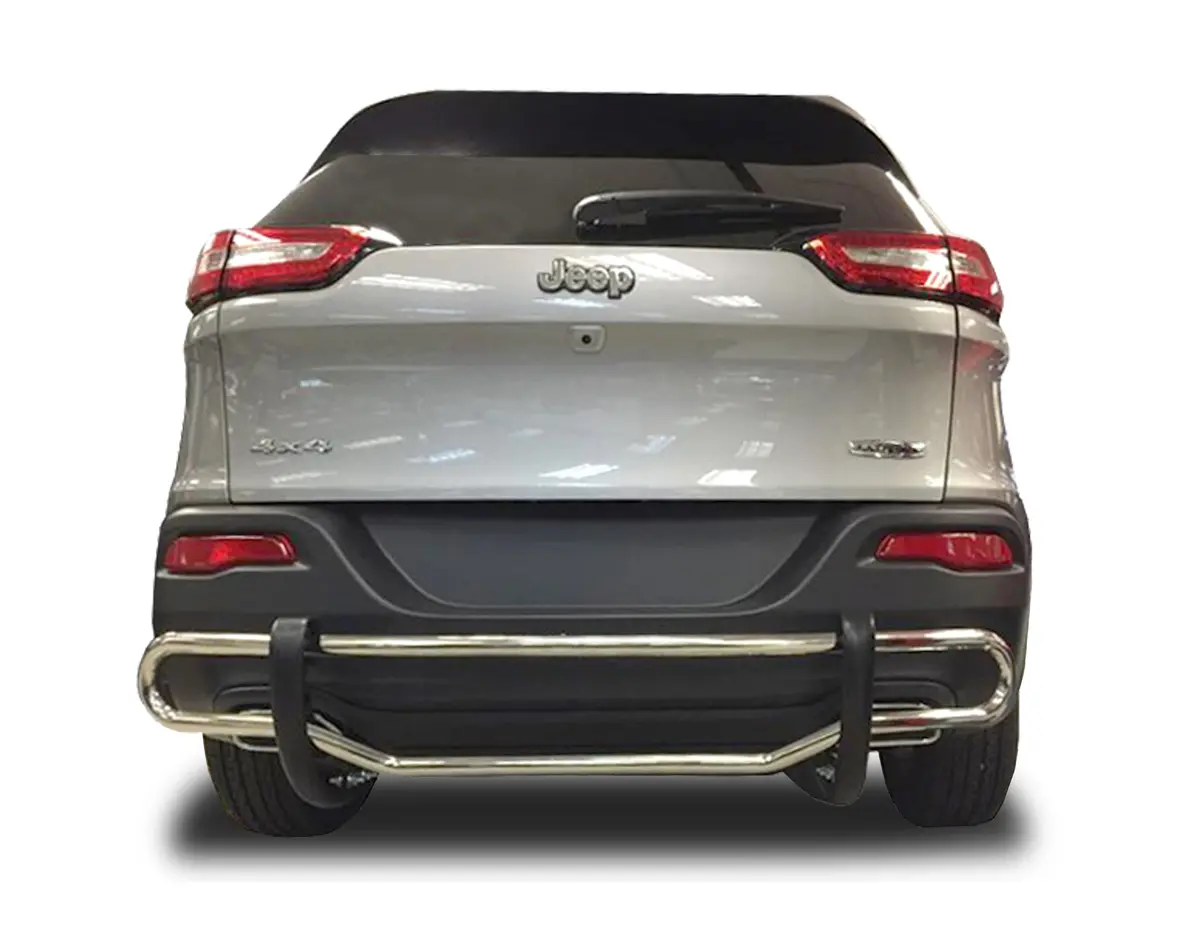 Rear Double Pipe (Dp343) Bumper Guard Fits Jeep Cherokee 2014-2025 1