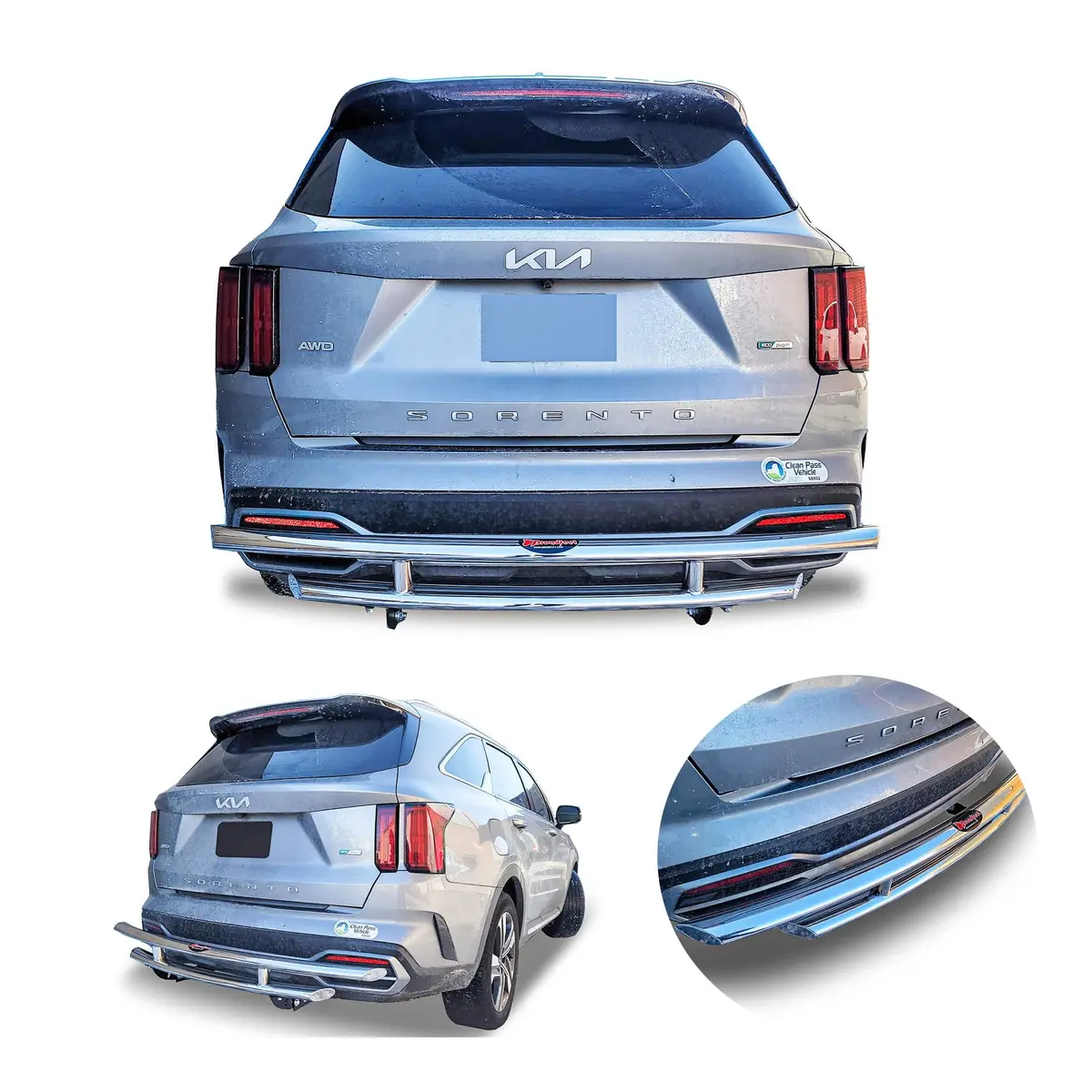 Rear Double Layer (Dl11) Bumper Guard Fits Kia Sorento 2021-2025 1