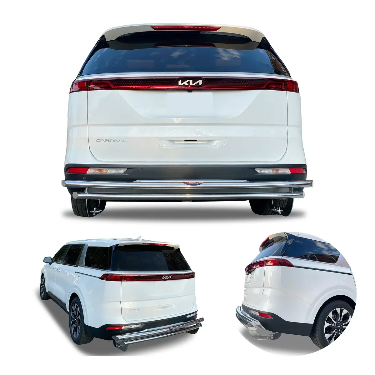 Rear Double Layer (Dl795) Bumper Guard Fits Kia Carnival 2021-2025 1
