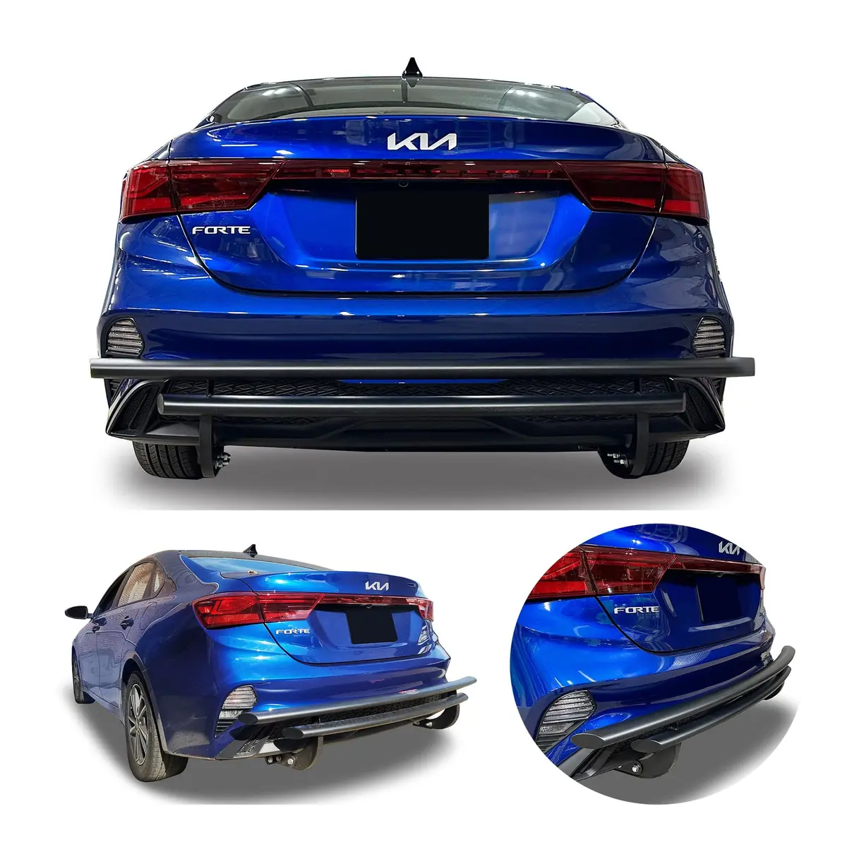 Rear Double Layer (Dl13) Bumper Guard Fits Kia Forte 2019-2025 1