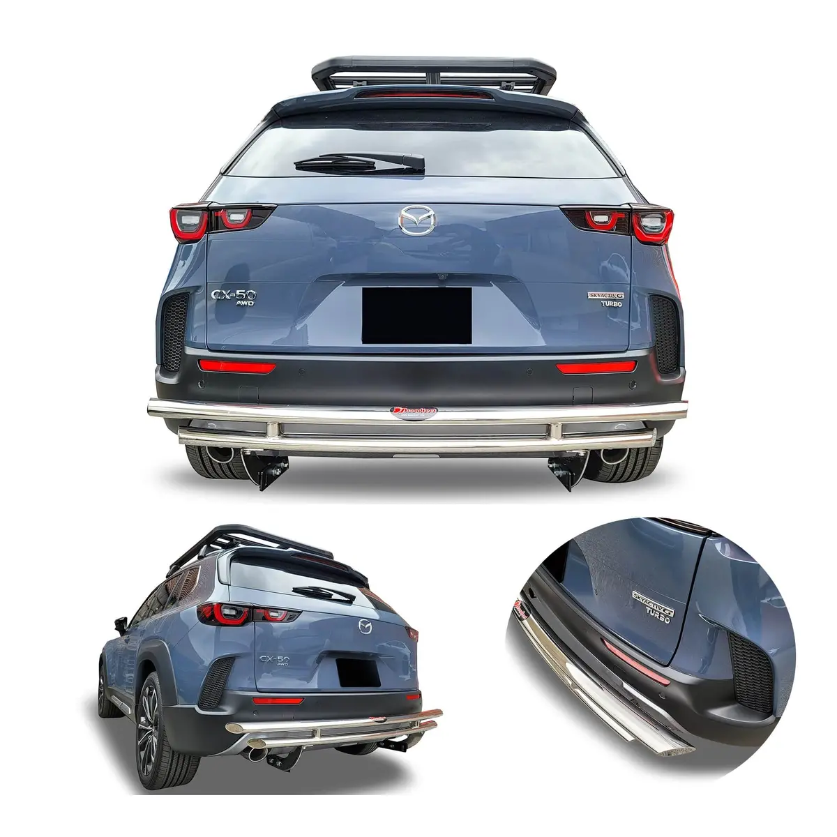 Rear Double Layer (Dl13) Bumper Guard Fits Mazda Cx-50 2023-2025 1