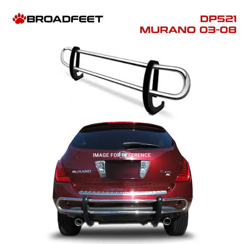 Rear Double Pipe (Dp521) Bumper Guard In Stainless Steel Fits Nissan Murano 2003-2008 1