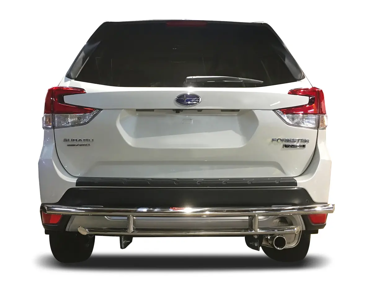 Rear Double Layer Bumper Guard (Dl11) Fits Subaru Forester 2019-2025 In Black 1