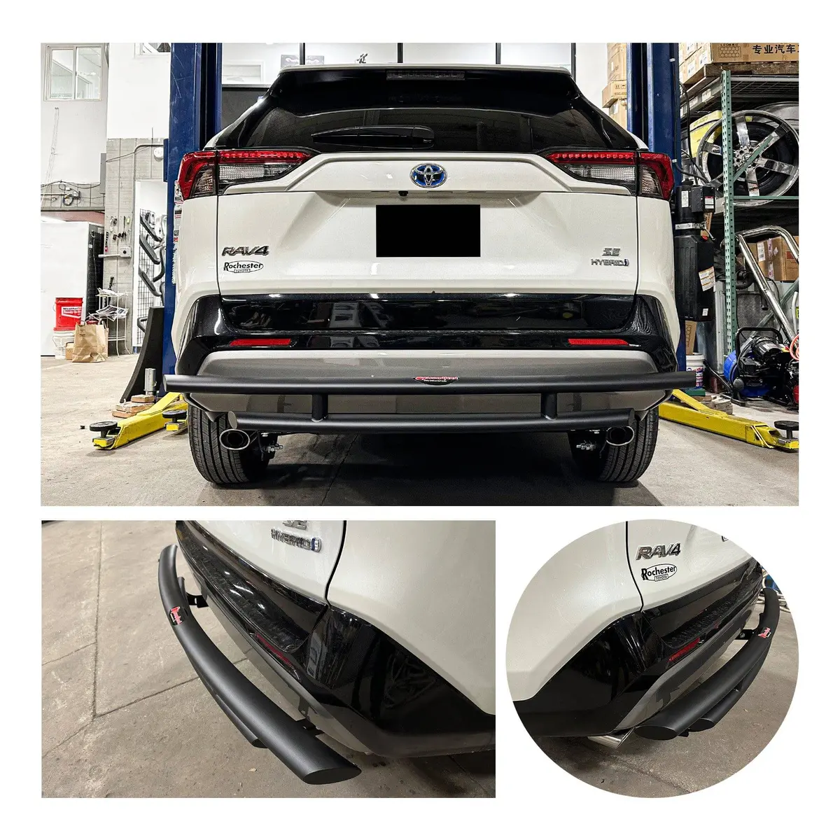 Rear Double Layer (Dl13) Bumper Guard Fits Toyota Rav4 2019-2025 1