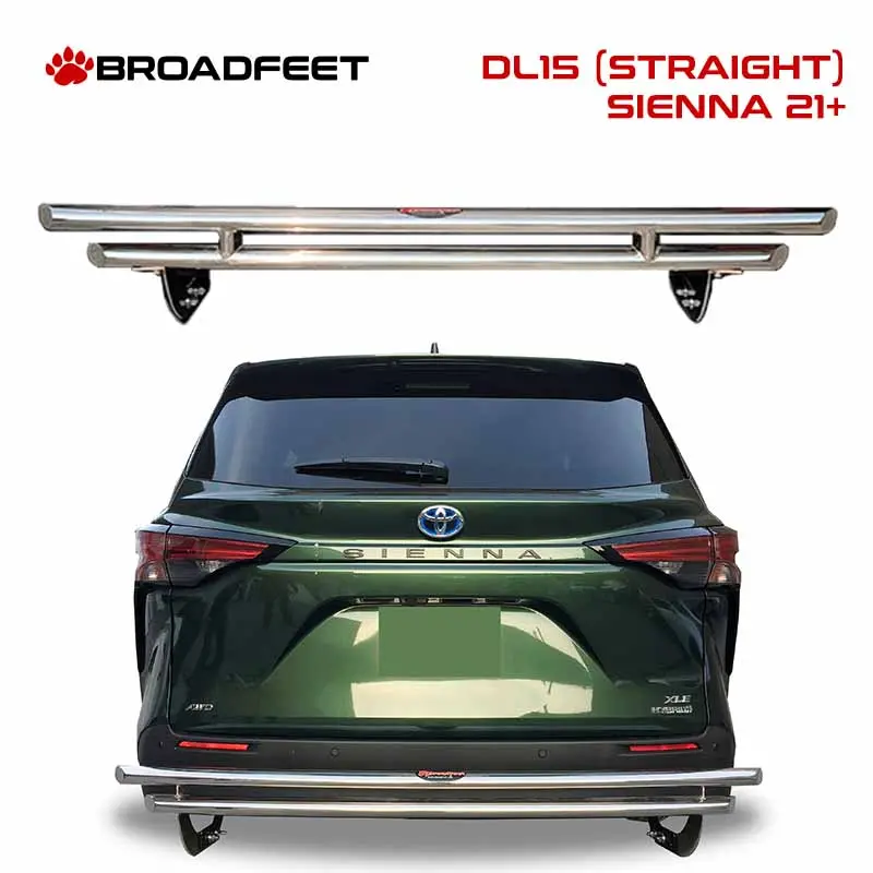 Rear Double Layer (Dl15) Bumper Guard Fits Toyota Sienna 2021-2025 1