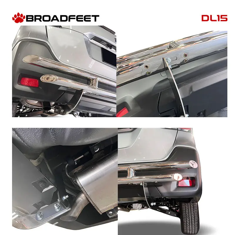 Rear Double Layer: (Dl15) Bumper Guard In T-304 Stainless Steel 1