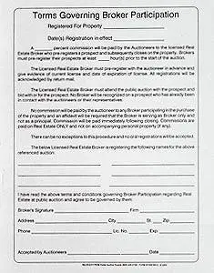3-Part Real Estate Terms/Broker Participation (100/Pack) 1