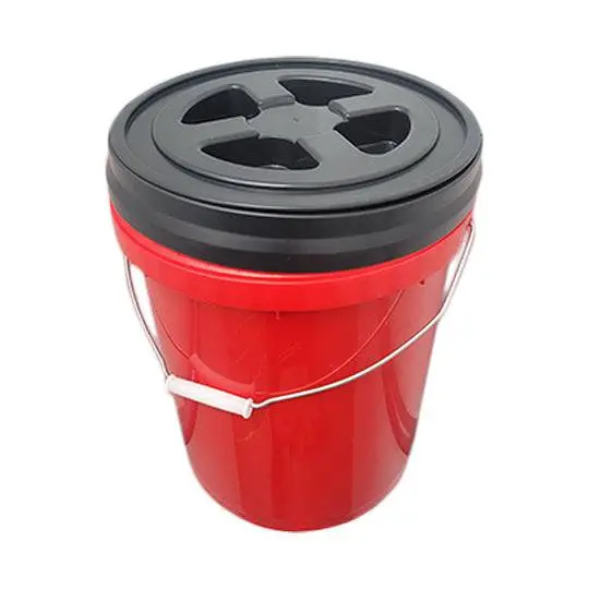 Detailing / Car Wash - Bucket With Cover - 20L (Red & Black) 1