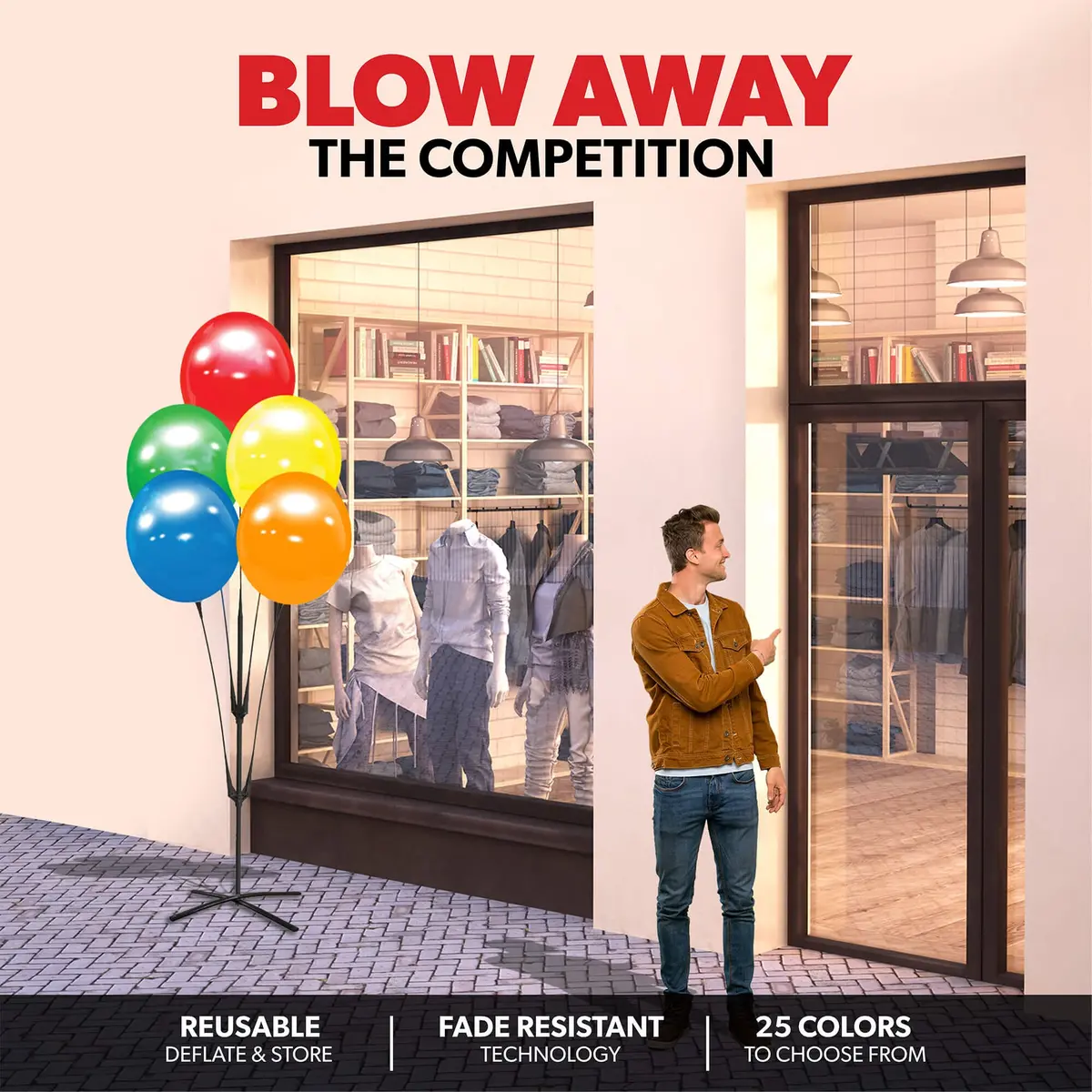 Reusable Vinyl Single Balloon Kit 2