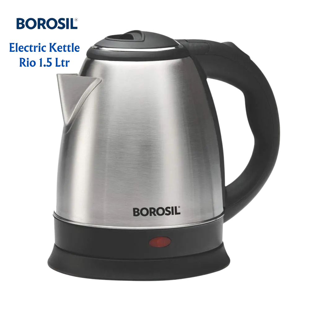 Borosil Rio 1.5 Ltr Electric Kettle, Stainless Steel Inner Body 1