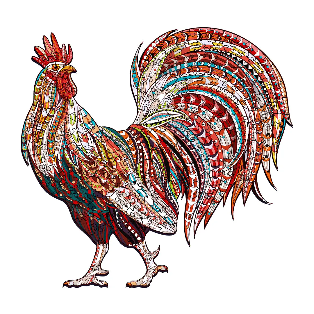 Rooster Puzzle - 315-Piece Wooden Jigsaw Puzzle 1