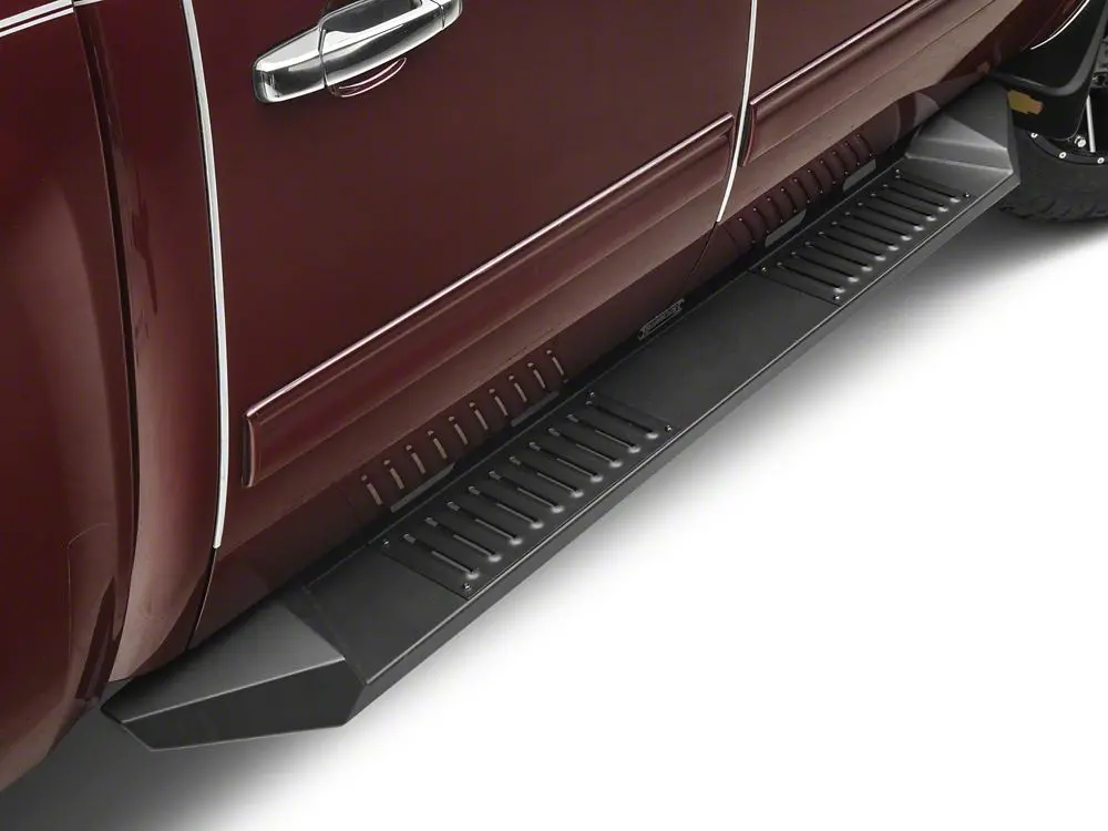 Barricade Heavy-Duty Black Steel Running Boards for 2007–2013 Chevrolet Silverado 1500 Crew Cab