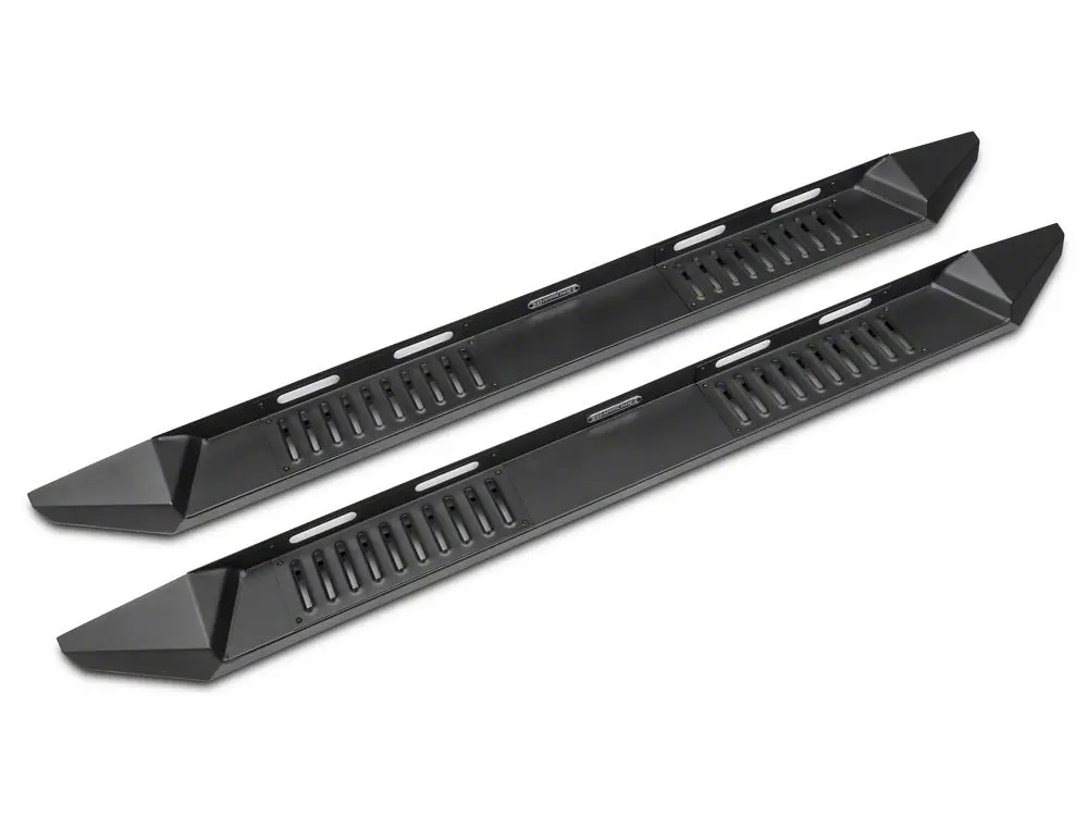 Barricade Heavy-Duty Black Steel Running Boards for 2014–2018 Chevrolet Silverado 1500 Crew Cab