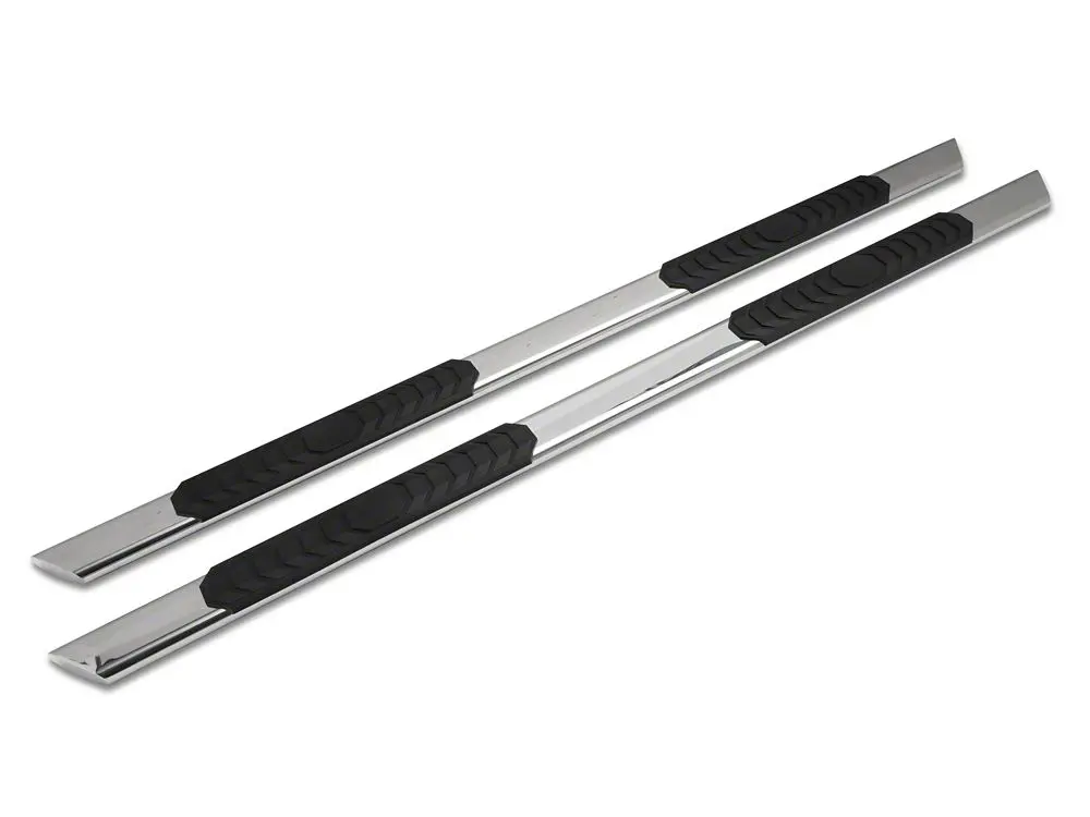Barricade 4-Inch Stainless Steel Flat Oval Running Boards – 2004–2006 GMC Sierra 1500 Crew Cab