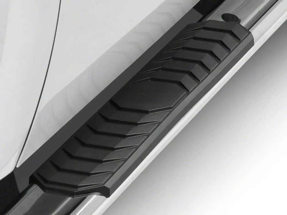 Barricade 4-Inch Flat Oval Running Boards; Stainless Steel (07-13 Silverado 1500 Extended Cab) 2