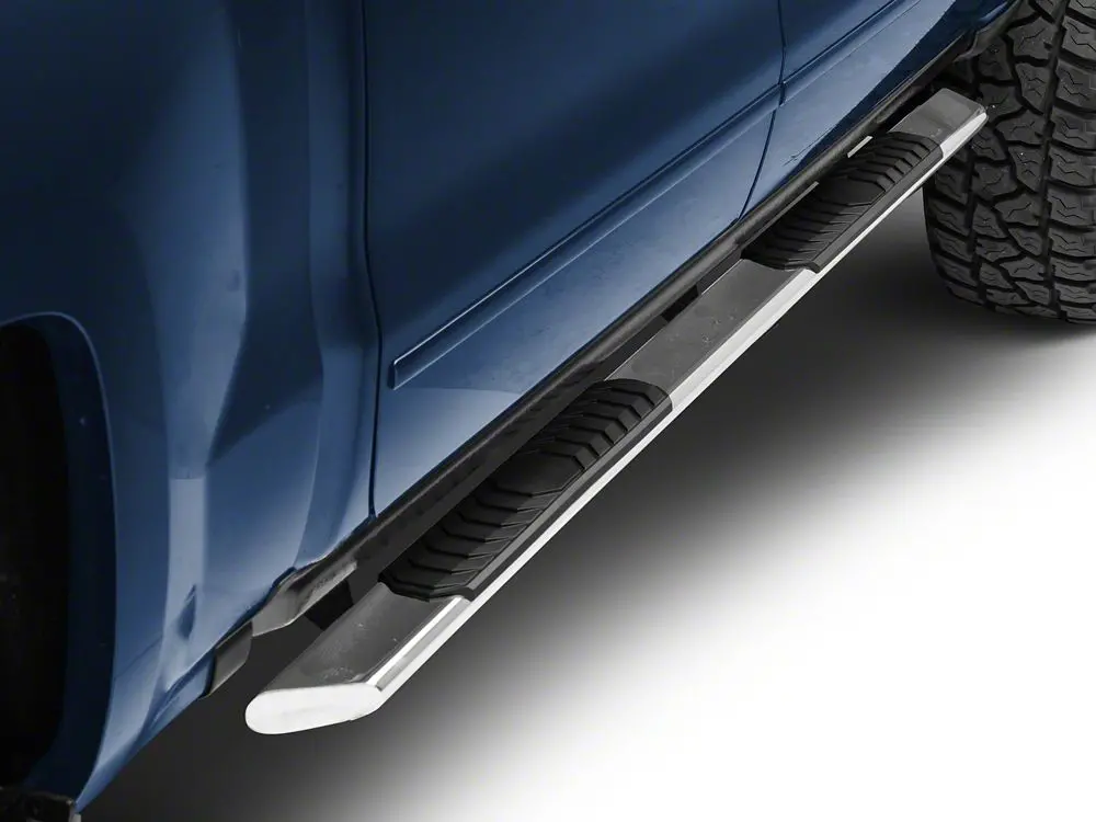 Barricade 4-Inch Flat Oval Stainless Steel Running Boards – 2014–2018 Silverado 1500 Crew Cab