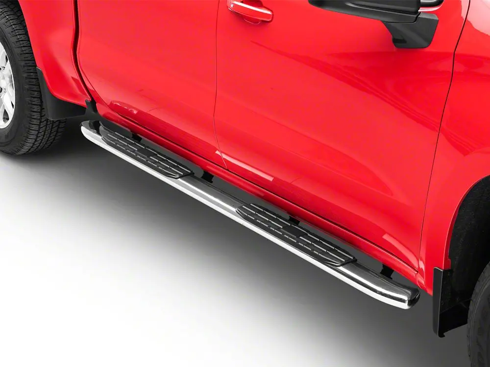 Barricade Pnc Side Step Bars; Stainless Steel (19-25 Silverado 1500 Crew Cab) 2