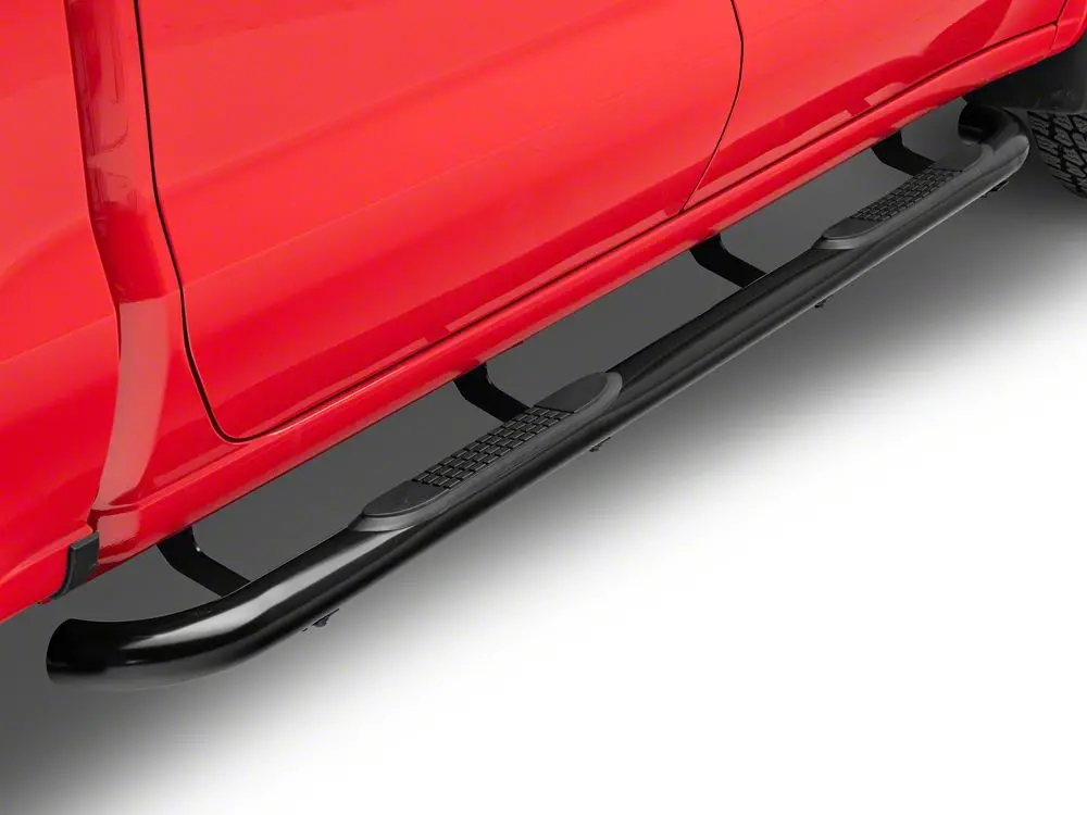 Barricade 3-Inch Black Side Step Bars for 2019–2025 Chevrolet Silverado 1500 Crew Cab