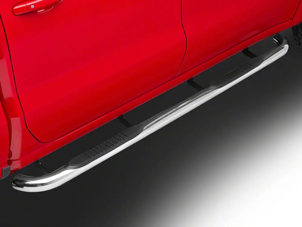 Barricade 3-Inch Stainless Steel Side Step Bars for 2019–2025 Silverado 1500 Crew Cab