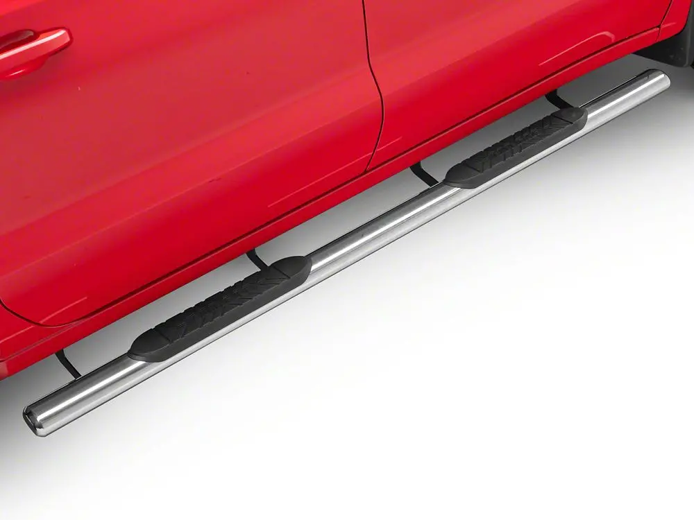 Barricade E-Series Oval Straight Side Steps – Stainless Steel Construction for 2019–2025 Silverado 1500 Crew Cab