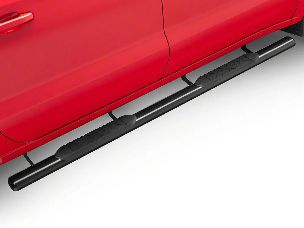 Barricade E-Series Oval Straight Side Steps – Matte Black Finish for 2019–2025 Chevrolet Silverado 1500 Crew Cab