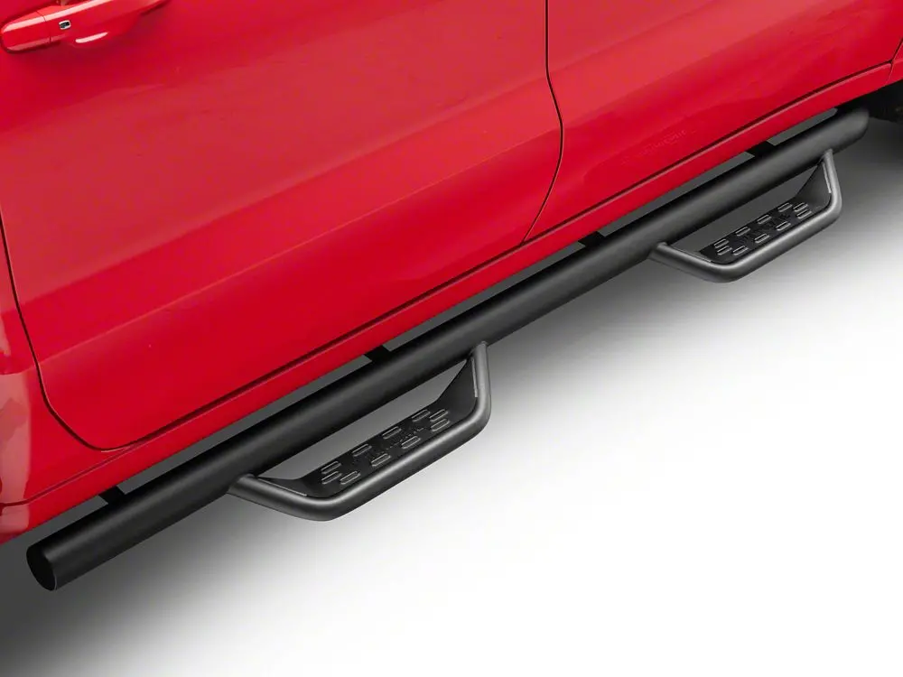 Barricade Tubular Drop Steps – Fine-Textured Black Finish – For 2019–2025 Silverado 1500 Crew Cab