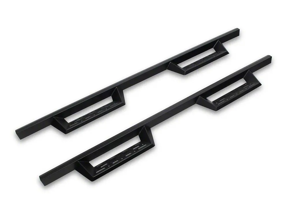 Barricade Canyon Drop Steps; Textured Black (19-25 Sierra 1500 Double Cab) 2