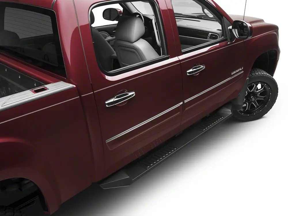 Barricade HD Black Steel Running Boards for 2007–2013 GMC Sierra 1500 Crew Cab