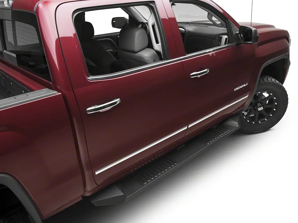 Barricade HD Black Steel Running Boards for 2014–2018 GMC Sierra 1500 Crew Cab
