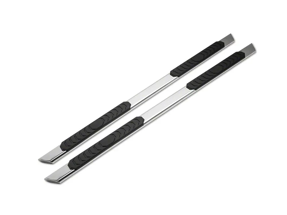 Barricade 4-Inch Flat Oval Stainless Steel Running Boards for 1999–2013 GMC Sierra 1500 Extended Cab