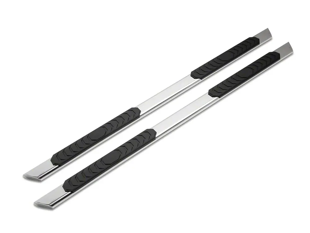 Barricade 4-Inch Flat Oval Stainless Steel Running Boards for 2014–2018 GMC Sierra 1500 Double Cab