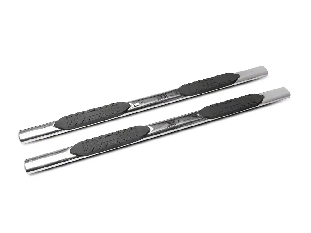 Barricade 5-Inch Oval Stainless Steel Side Step Bars for 2019–2025 GMC Sierra 1500 Crew Cab