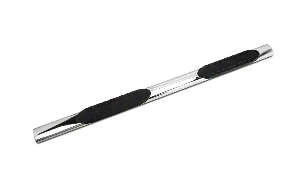 Barricade 5-Inch Oval Side Step Bars; Stainless Steel (19-25 Sierra 1500 Crew Cab) 2