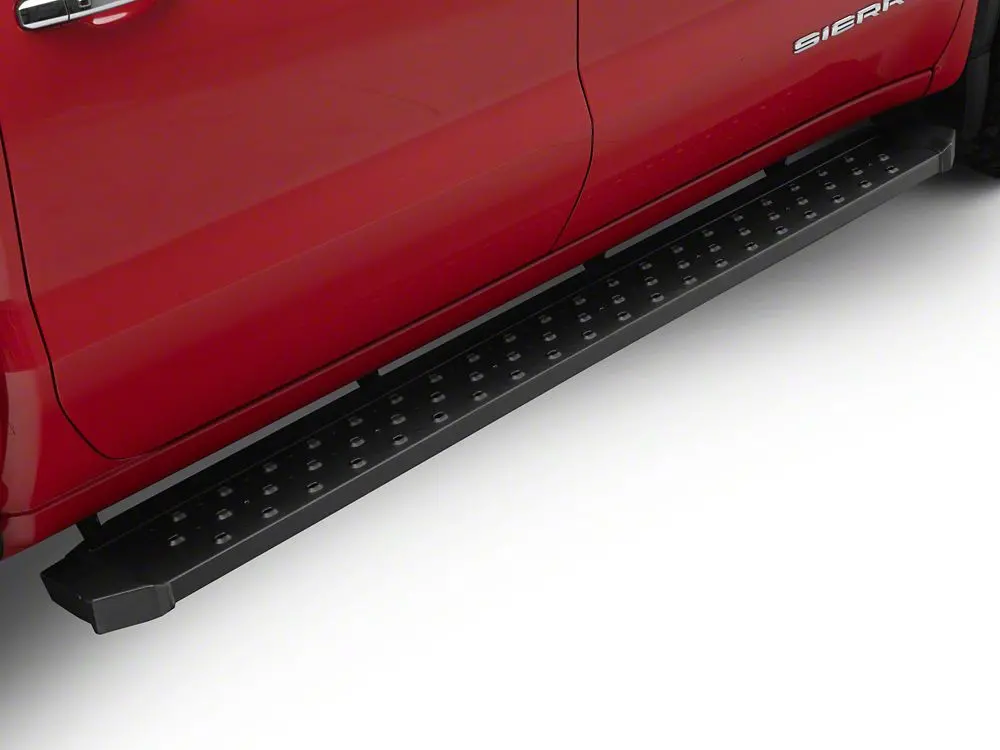 Barricade Rattler Black Running Boards for 2019–2025 GMC Sierra 1500 Crew Cab