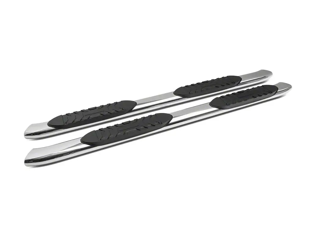 Barricade 5-Inch Oval Bent-End Stainless Steel Side Step Bars for 2019–2025 GMC Sierra 1500 Double Cab