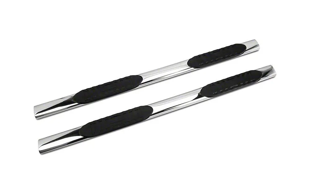 Barricade 5-Inch Oval Straight-End Stainless Steel Side Step Bars for 2019–2025 GMC Sierra 1500 Double Cab