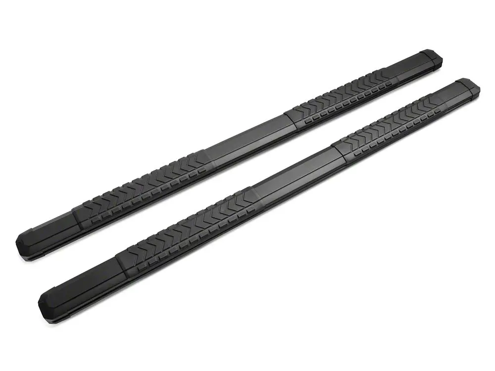 Barricade Saber 5-Inch Aluminum Side Step Bars with Black Cover Plates for 2019–2025 GMC Sierra 1500 Double Cab