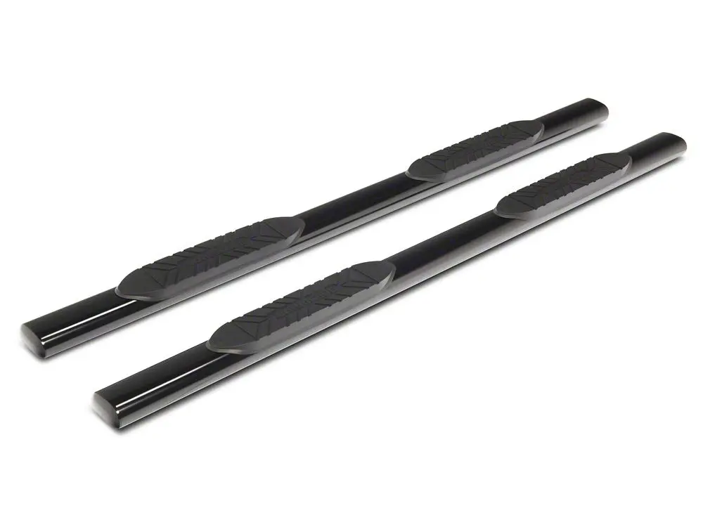 Barricade E-Series 5-Inch Oval Straight Side Step Bars; Black (19-25 Sierra 1500 Crew Cab) 2