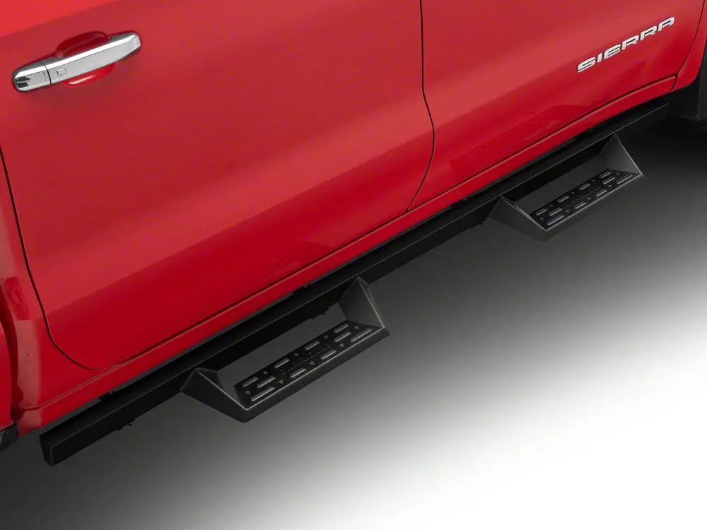 Barricade Canyon Drop Steps in Textured Black for 2019–2025 GMC Sierra 1500 Crew Cab