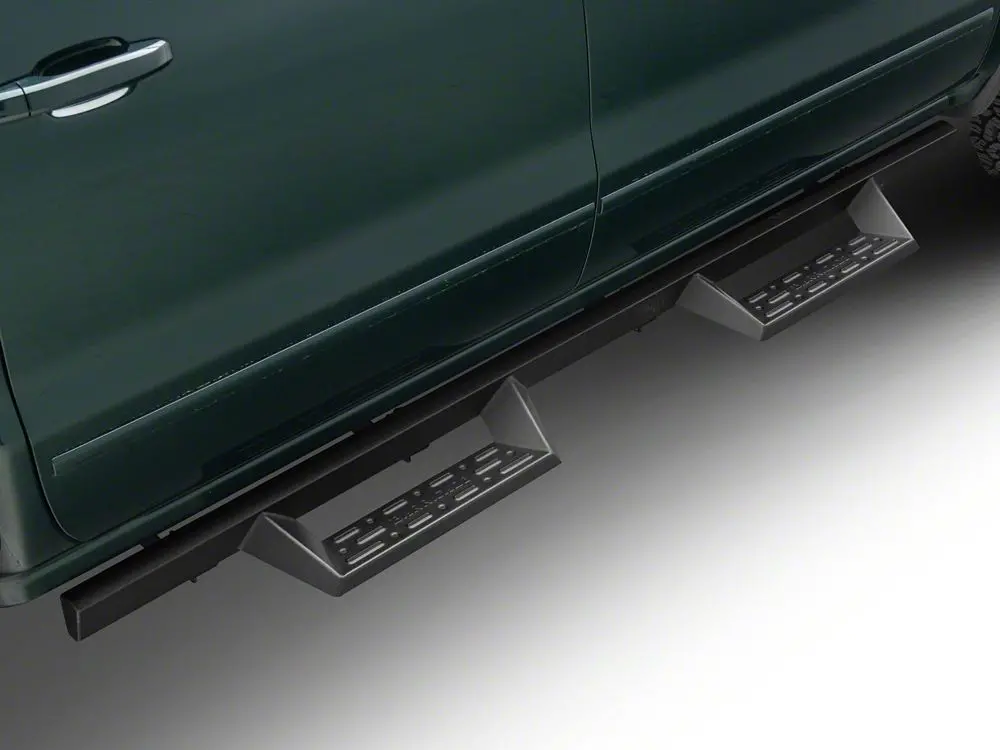 Barricade Canyon Drop Steps in Textured Black for 2007–2018 GMC Sierra 1500 Crew Cab