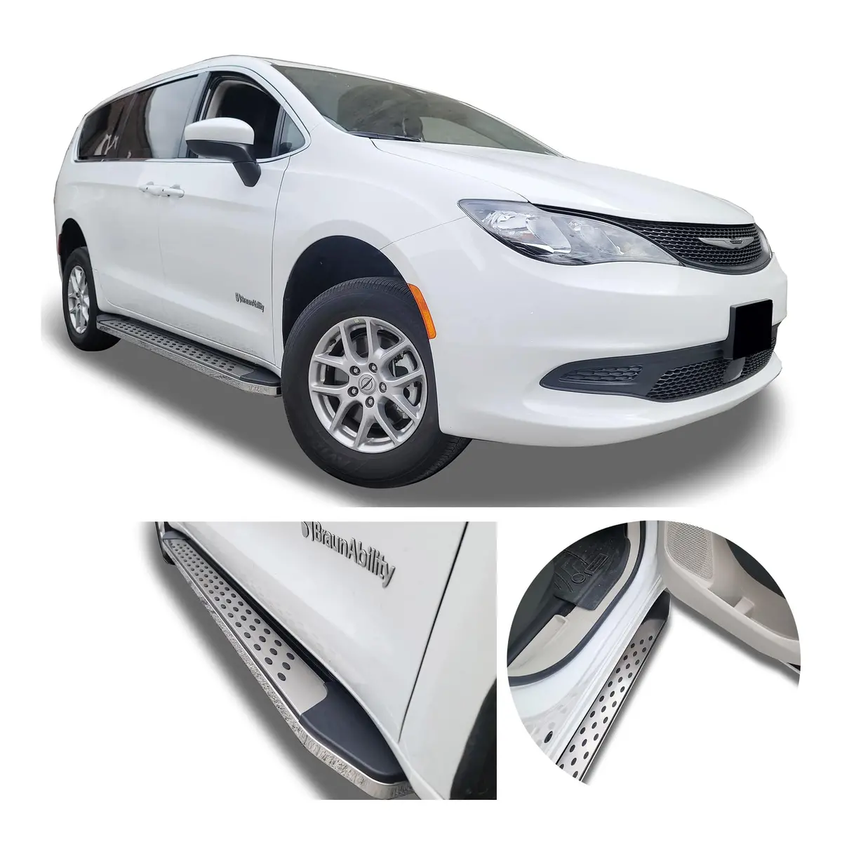 Running Boards R22 Series (Rb210) Fits Chrysler Pacifica Braunability 2017-2025 1