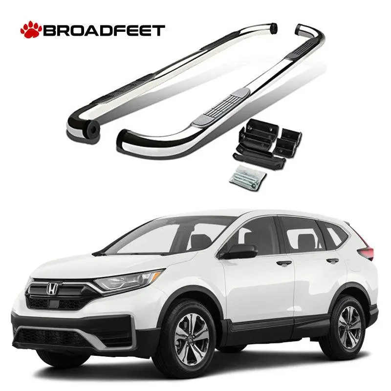 3" Round Tubular Style Side Step Nerf Bar Fits Honda Cr-V 2017-2025 1