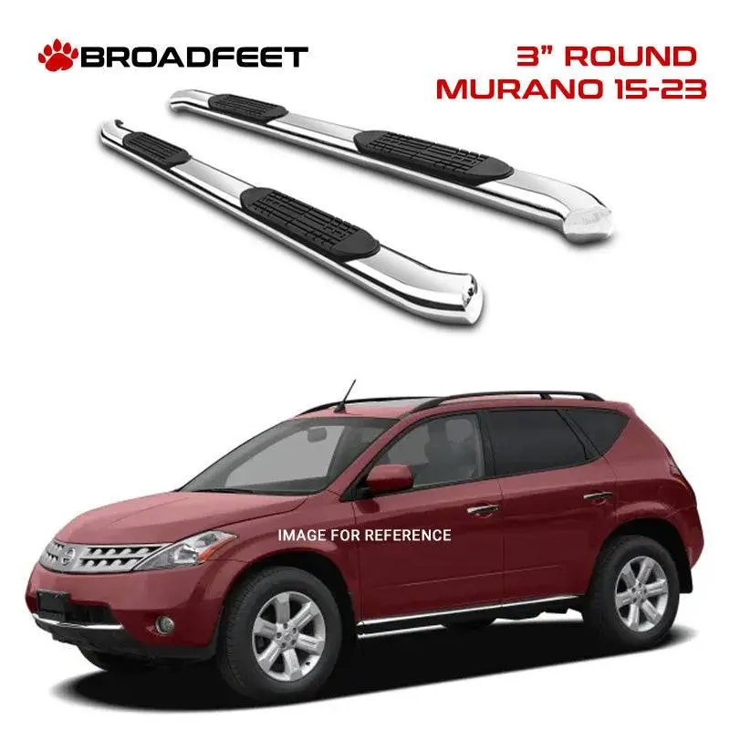 3" Round Tubular Style Side Step Bar Fits Nissan Murano 2015-2024 1