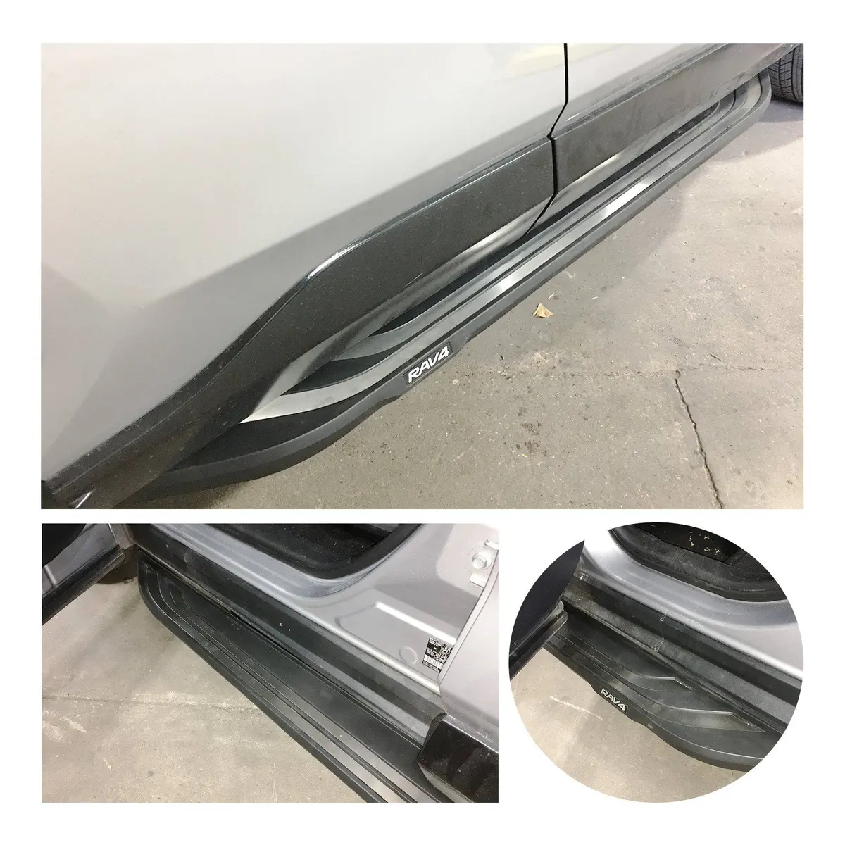 Running Boards Oe Style Side Step (Abstract Line Pattern) Fits Toyota Rav4 2019-2025 1