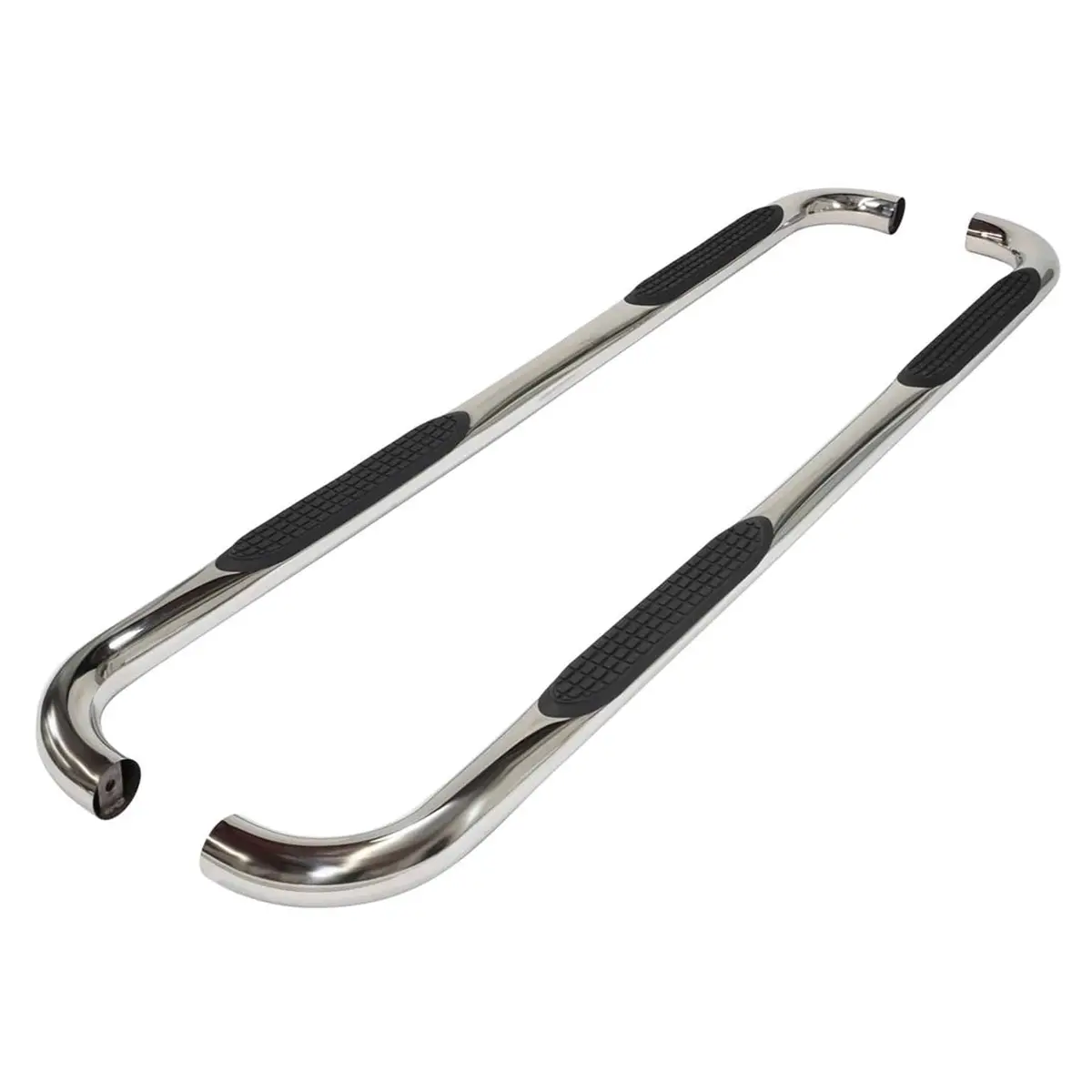 3" Round Tubular Side Steps In T-304 Stainless Steel Fits Toyota Tundra (Crew Max) 2007-2021 1