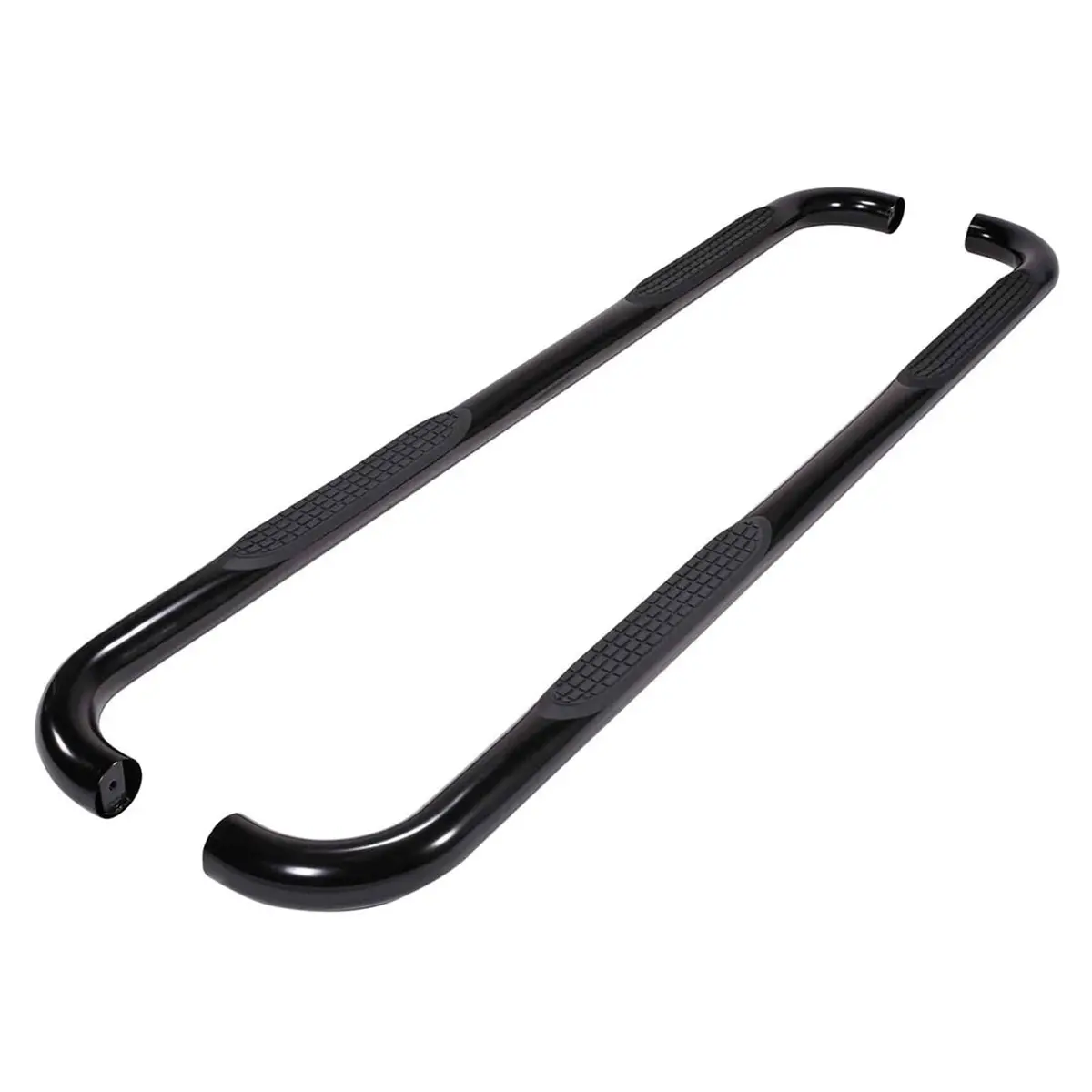 3" Round Tubular Side Steps In Black Powder Coat Fits Toyota Tundra (Crew Max) 2007-2021 1
