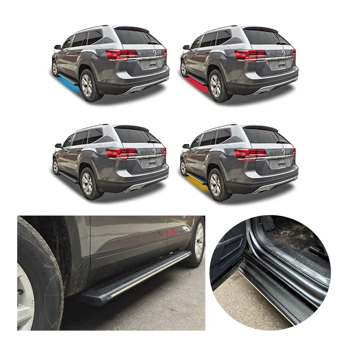 Aluminum Running Boards R66 Series (Rb185) Fits Volkswagen Atlas 2018-2025 1