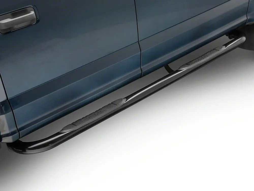 Barricade 3-Inch Bent-End Black Powder-Coated Side Steps for 2017–2025 Ford F-250 Super Duty SuperCrew
